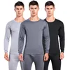 Herren Thermo-Unterwäsche 2024 Winter Herrenmode Warme Lange Unterhosen Sets Thin Plus