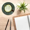 Tafelmatten Marble Coasters Cup Stone Ronde Absorberend keramiek met kurkbasis Leuke geschenkbekers voor keuken