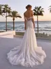 Haohao 2024 plage chérie cou hors de l'épaule mariage Dr romantique dentelle appliques robe de mariée Pastrol robes de Novia G4k5 #