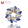 Broszki mody krystaliczne broszki i szpilki emaliowskie Rhinestone kwiat błyszczącego kostiumu biżuteria dla kobiet przyjęcie weselne prezenty bratche