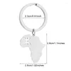 Keychains African Berber Keychain Fashionable Map Shaped Keyrings Accessory For Travelers