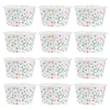 Wegwerpbekers rietjes 100 pc's dessertkom kinderpuddingcontainers deksels / koude drank drinkbeker m m m