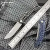 Nimoknives Fatdragon utomhusöverlevnad Hunting Pocket Folding Knife CPM-S110V Blad TC4 Titan Handle EDC Multifunktionellt verktyg