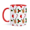 Mugs Personalized Christmas Reindeer Cups Custom Coffee Mug Cup Merry Gift For Family Drink Juice Xmas Party Gifts