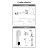 CCTVカメラの取り付けブラケットアルミニウムビデオ監視セキュリティカメラマウント壁天井マウントカメラサポート