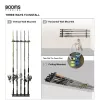 Tools Booms Fishing WV4 Rod Holder Up to 10 Rods Vertical and Horizontal on Wall Protect Storage Pole Rack Fishing Tools Accessories