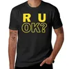 Men's Polos R U OK? T-Shirt Anime Clothes Cute Heavyweights Customs Design Your Own Mens T Shirt