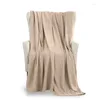 Blankets Blanket Twin Size - Fleece Bed All Season Warm Lightweight Super Soft Anti Static Throw Beige E
