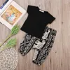 Ensembles de vêtements Mode Été Bébé Filles Vêtements Enfants Mignon 2 pièces T-shirts en coton Sarouel Enfants pour garçons et