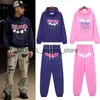 Pantalons pour hommes Vestes pour hommes Hip Hop Singer Young Thug Même style Mousse Lettre Couple Sweat à capuche Rose H240330