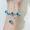 Bracelet papillon en perles de verre cristal pour filles, Design créatif, bijoux d'amitié coréens de couleur douce pour étudiants