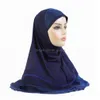 Beanie/Skull Caps One Piece Amira Musulmano Hijab Donna Sciarpa istantanea Glitter Khimar Foulard Turbante Pl Pronto da indossare Dhgarden Dh2Ai