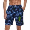 Men's Shorts Bathing Suit Blueberries Board Summer Funny 3D Fruits Hawaii Beach Short Pants Men Running Surf Quick Drying Swim Trunks