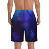 Short d'été pour hommes, bleu galaxie, sport, Surf, imprimé coloré, plage, Y2K, rétro, séchage rapide, grande taille