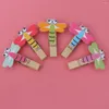 Frames 10pcs Holzpo Clip Holzheizpapierpapier Peg Pin Craft Clips Pegs Bild für und DIY