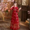 Antigo estilo chinês chinês seda dinastia Tang traje meninas crianças dança dr traje hanfu conjunto h4PB #