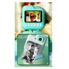 Appareil photo numérique pour enfants, impression vidéo instantanée, pour Mini imprimante thermique, cadeau d'anniversaire, jouets pour filles et garçons, facile à utiliser, bleu