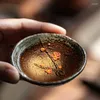 Tasses soucoupes tasse à thé en céramique faite à la main en forme de fleur de prunier tasses à thé tasse de propriétaire poterie brute Relief fleur service à thé