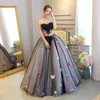 Party Dresses Ruthshen 2024 High Quality Women's Black Long Tulle Lace Applique Ball Gown Prom With Beading