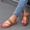 Casual Shoes Designer of Rope Woven Shoelaces 2024 Summer Sandals High-klass Rabatt Women Low Heel