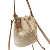 Casual Designer Väskor för kvinnor Wicker Woven Fashionable Cross Body Bag Straw Single dragkedja Väskor Män trendig helgens semester resor bärbar till05 b4