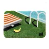 Tapis modernes floqués petits tapis pour chambre à coucher mignon créatif anti-dérapant tapis de sol intérieur tapis décor de chambre super doux salle de bain