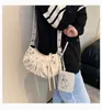 Womens 2024 New High end Versatile Dumpling Crossbody Sweet and Spicy Girl Motorcycle 70% Off Online sales