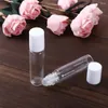 Storage Bottles 10ml Oil Vial Eye Cream With Roll On Cosmetic Glass Roller Refillable Container Empty Clear Rollerball Bottle