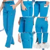 Pantalon de travail bleu Pantalon de gommage médical multicolore Lab Beauty Sal Spa Pantalon de travail Pantalon de jogging Infirmière Uniforme clinique Bas c28b #
