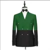 Herenpakken Luxe Jurk Voor Trouwjurken Feest 2024 Stijlvolle Kleding Double Breasted Italiaanse Volledige Slim Fit Mannelijke Blazer2pc