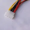 Câbles d'alimentation IDE 4 broches HY1578, 4 broches Molex mâle à 3 ports Molex IDE femelle, câble adaptateur séparateur d'alimentation, haute qualité, 2024