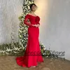 Party Dresses 3D Elegant Flower Evening Gown Off Shoulder Transparent Illusion Long Sleeved Sheath Backless Sexy Arabic Women's Prom Dress