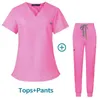 wholesale Salle d'opération uniforme médical gommages hôpital travail gommages ensemble fournitures médicales infirmière chirurgie dentaire costume vêtements de travail H6zs #