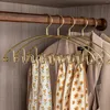 Hangers 5pcs Metal Thick Clothes Hanger Wet & Dry Dual-Use For Hanging Halter Tops Vests Scarves