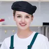 food Service Cook Cap Hotel Catering Chef Waiter Working Hat Kitchen Baking Cap Cafe Bar Bubble tea shop Men Women Workers Beret z3IC#