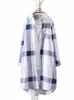 Plus Size Plaid Lg Mouwen Blouses Vrouwen Losse Herfst Elegant Shirt Voor Vrouwelijke Casual Oversize Top Grote Maat Vrouwen kleding W6dF #