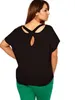 plus Size Short Sleeve Summer Spring Casual Tops Women Back Criss Cross Loose Fit Tunic T-shirt Female Large Size Blouse 5XL 6XL 12Fx#