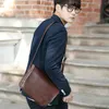 Trois boîtes Marque 2018 Nouveaux Hommes Sac En Cuir Vintage Sac À Bandoulière Casual Crazy Horse Bandoulière Menger Sacs Pour Ipad Mâle Bolsas l6x2 #