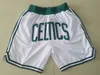 Mens''boston''Celtics''authentic Koszykówka Retro haftowane swobodne sportowe szorty na siłownię 08