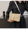 Sac de paille d'été nouveau fi petit sac carré sac tressé de style étranger simple fi bandoulière simple épaule N3db #