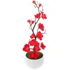 Fleurs décoratives plante artificielle en pot, centre de Table, décorations de Table, Faux Bouquet de plantes avec tiges, décors de Simulation