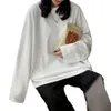 100% Cotton Spring Long Sleeve Tshirt Women Basic Tee Shirt Oversize T Shirt Women Casual Oneck Women Tshirt US Size 240315