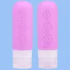 Storage Bottles Versatile Refillable Squeeze Tube Leak-proof Silicone Travel Bottle Set For Toiletries Condiments 90ml