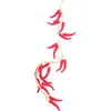 Decorative Flowers Vegetable Model Simulated Pepper Skewer Pendant Farmhouse Restaurant Wall Decoration (big Red Pepper) 1 Wedding