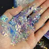 4 Bag50g Bright Color Mixed Hexagon Nail Art Glitter Ultrathin Sequins Fine Y Bulk Decoration Accesories for Polish 240328