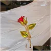 Pins Broches Creative Beautif Rose Flower Coleção para Mulheres Senhora Elegante Pin Verão Design Festa Dia dos Namorados Presente Drop Delivery Otlqx