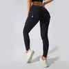 Active Pants Women Yoga Scrunch Bufitness Leggings with Lastfickor Casual Gym Running Multi Colors Sports Sport