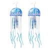 Dangle Earrings YUYU 2Pcs Chinese Tassel Silicone Jellyfish Pendants For Women DIY