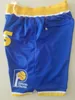 Mens'indiana''pacers''Shorts Basketball Retro Mesh Haftowane swobodne szorty drużynowe sportowe