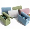 Storage Bags Snap Rings Stud Earrings Boxes Green Beads Flannel Couple Mini Convenience 6 3 4cm Colors Cute Ins